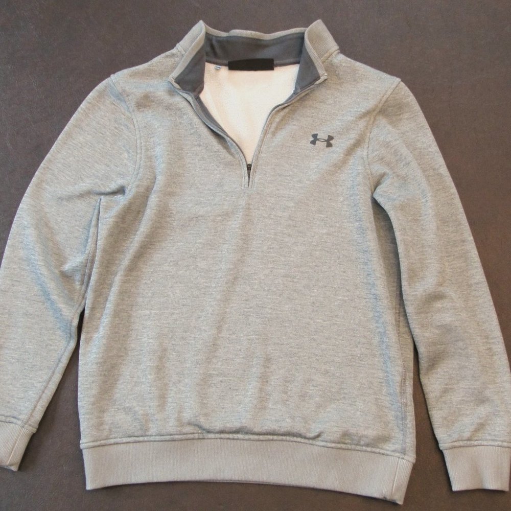 Under Armour 1/4 Zip Men's Pullover in Gray- Size S